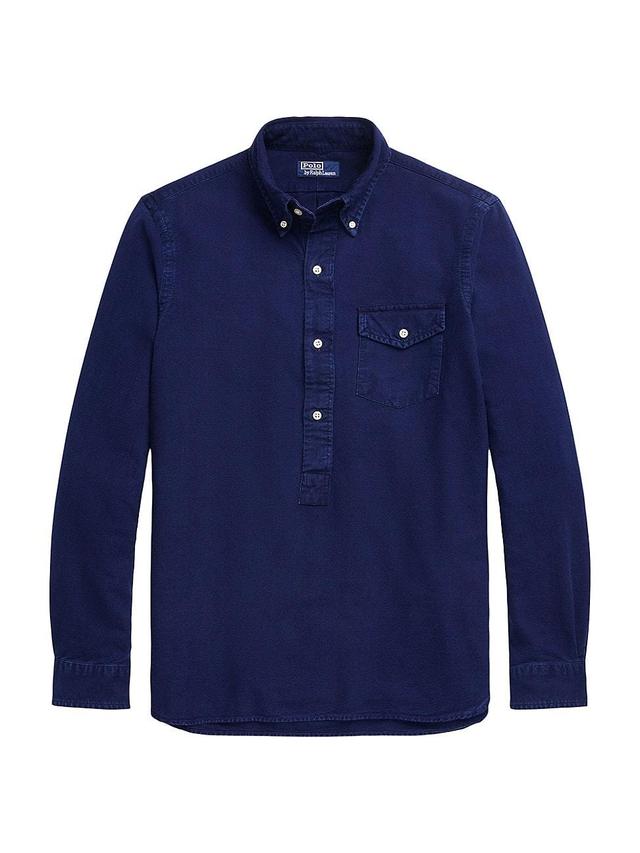 POLO RALPH LAUREN Lstnpp-long Sleeve-pullover-xxl Nd  Male In Blue Product Image