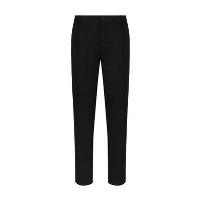 Classic Gabardine Tuxedo Pants In Black Product Image