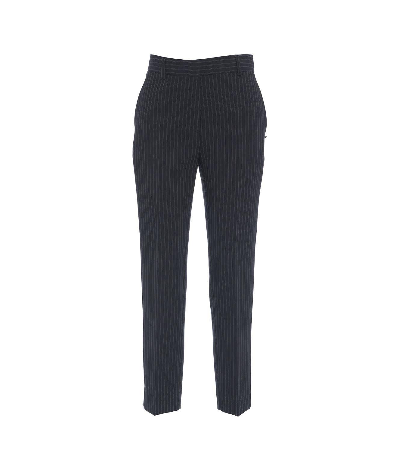 Pantaloni cropped con gessato Female product image