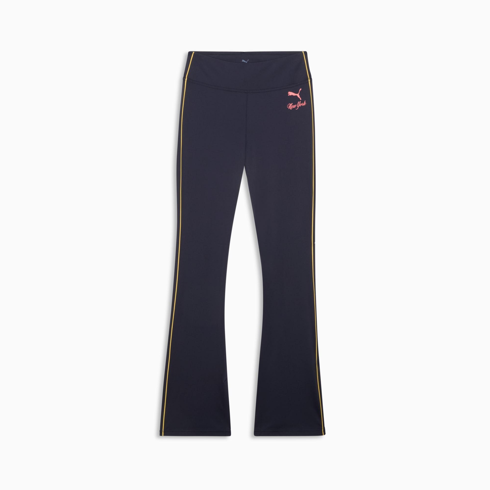 PUMA Wardrobe Essentials Bright Lights NYC Flagship Women's Flared Leggings Product Image