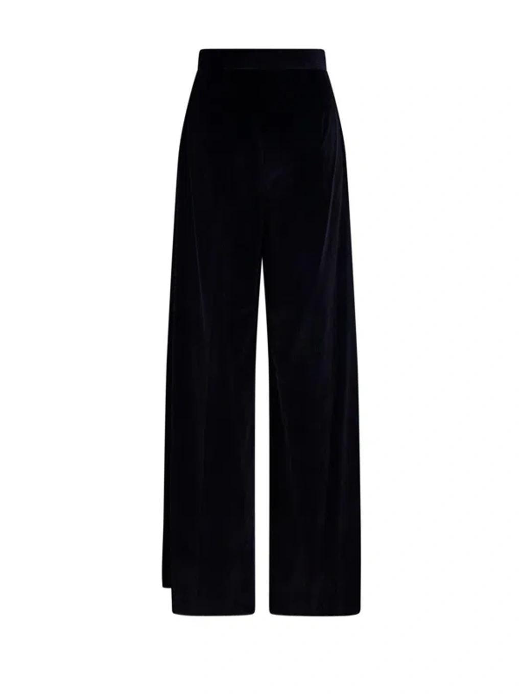 MAX MARA High Waist Wide Leg Trousers In Blue Product Image