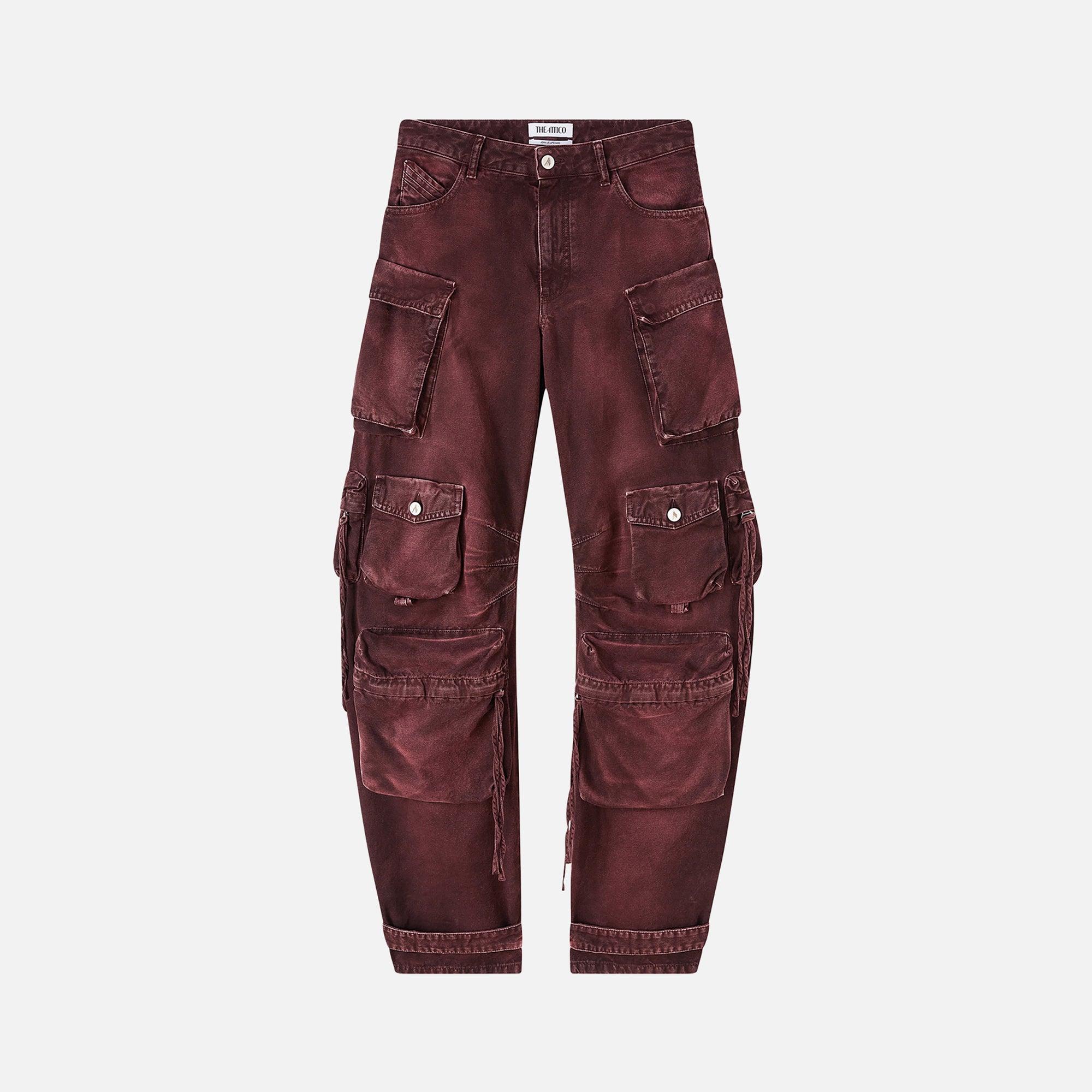 The Attico Fern Long Pant - Red Female Product Image