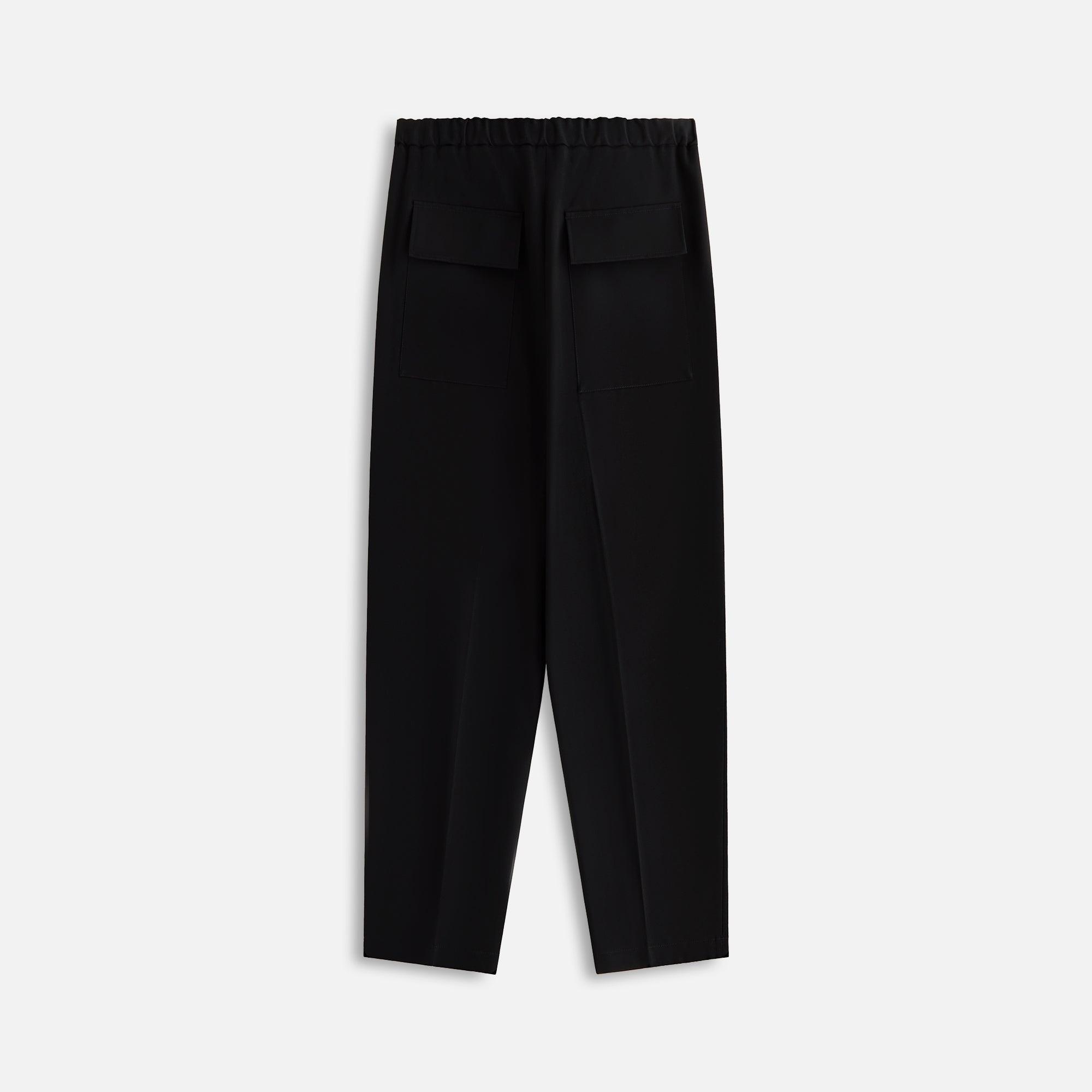 Jil Sander Sharp Wool Gabardine Trouser - Black Male Product Image