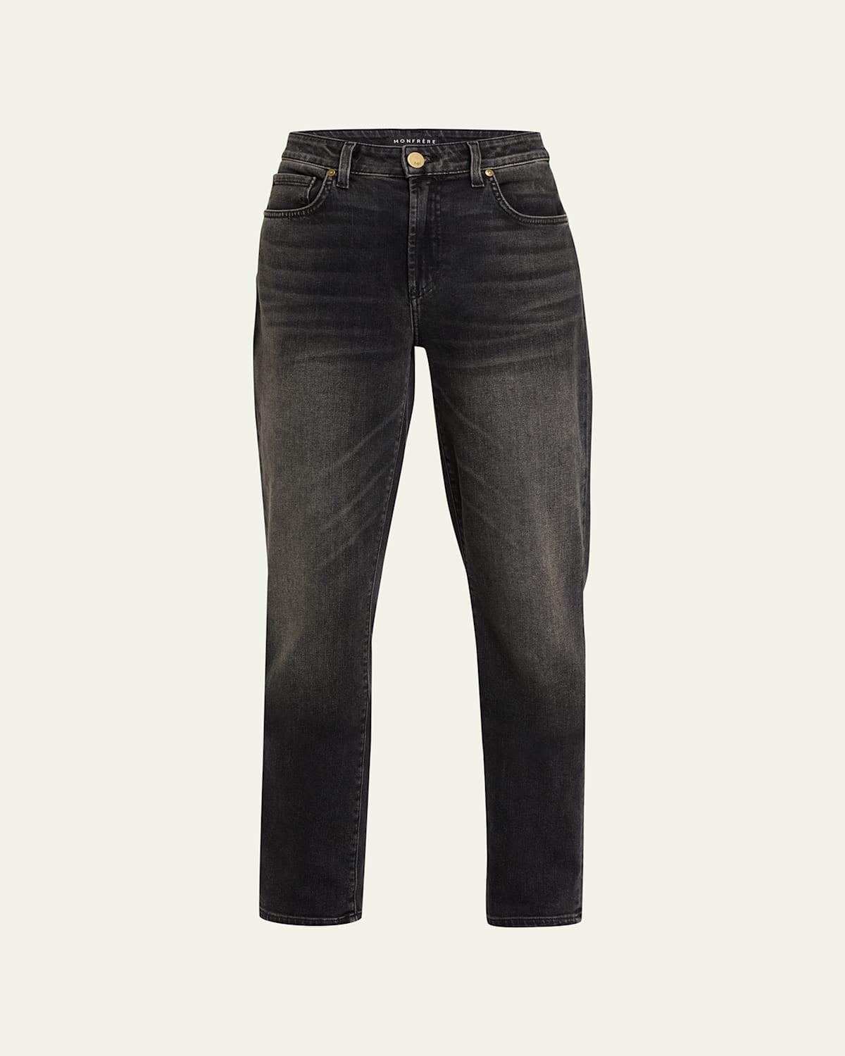 Mens Deniro Dark Wash Straight-Fit Jeans Product Image