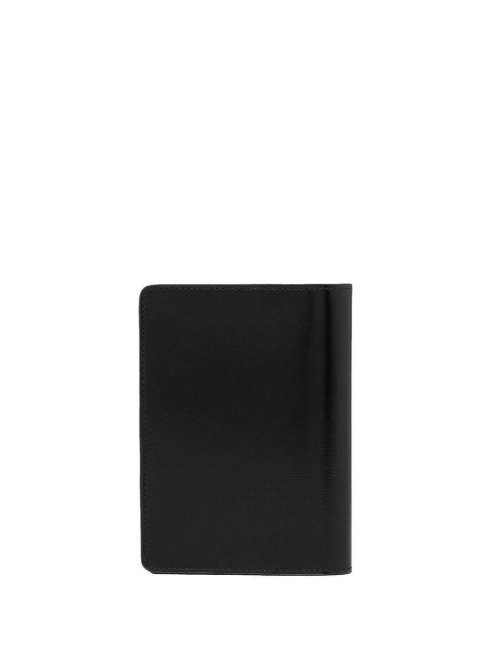 AMI ALEXANDRE MATTIUSSI Ami De Coeur Passport Holder In Black Product Image