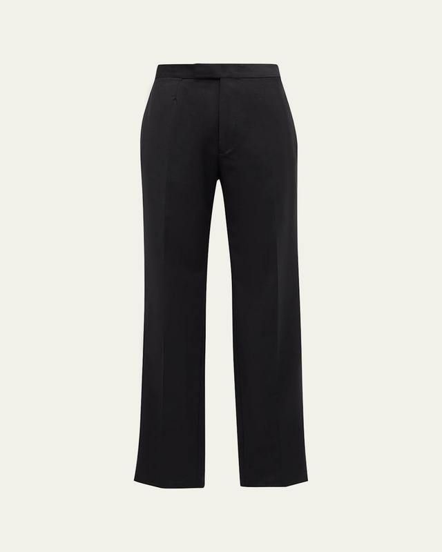 ZEGNA Wool & Mohair Tuxedo Trousers Product Image