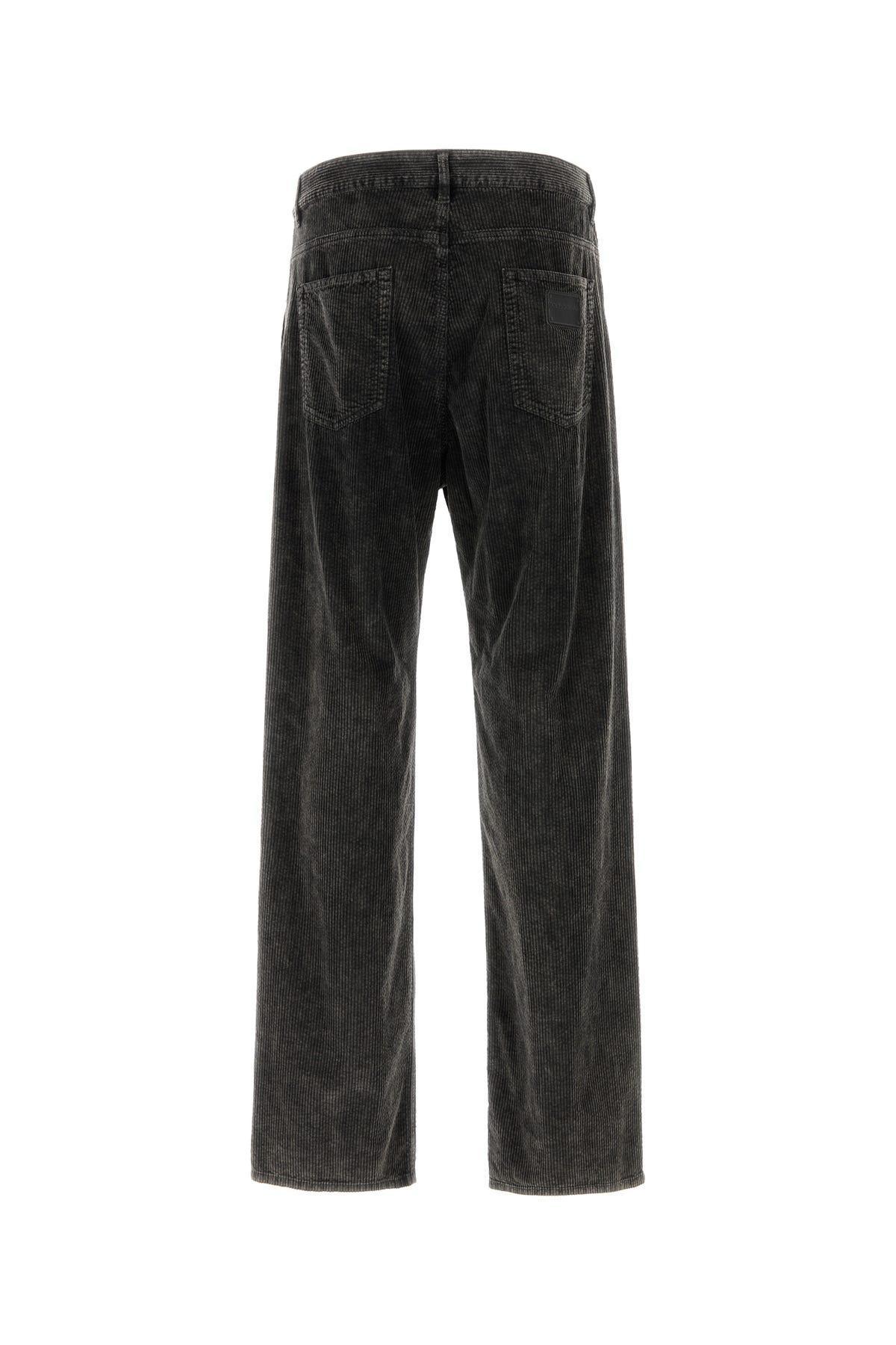 Man Charcoal Stretch Corduroy Pant In Gray Product Image