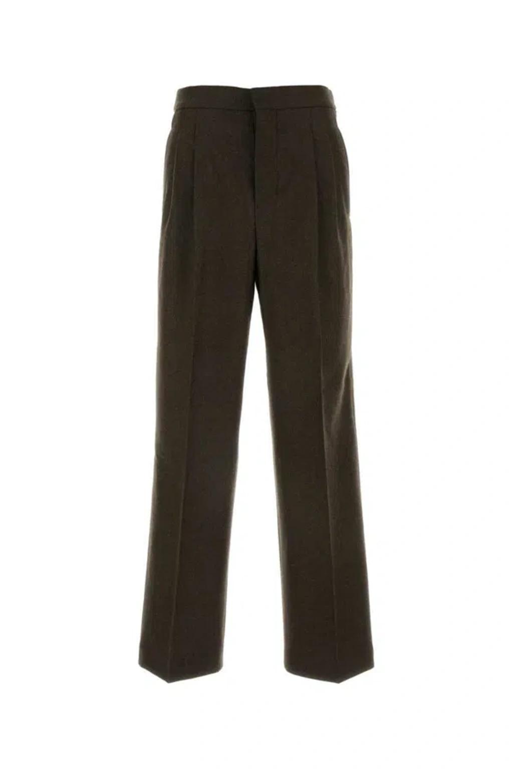 AMI ALEXANDRE MATTIUSSI Ami Paris Pants In Brown Product Image