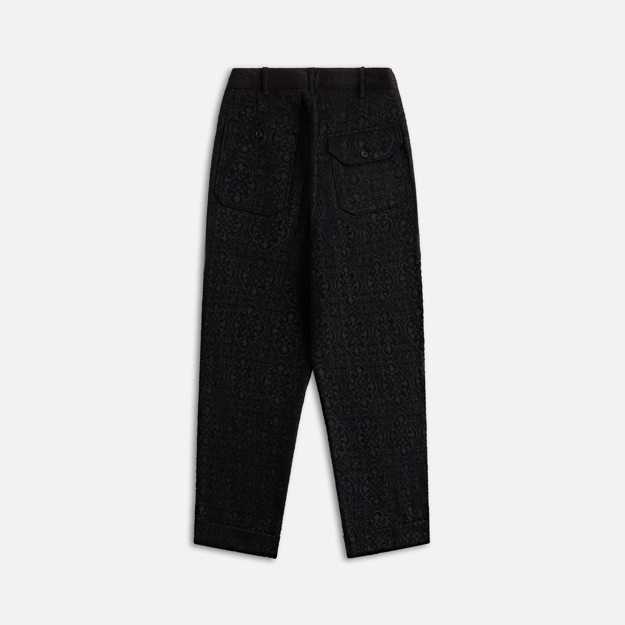 Engineered Garments Over Pant Black Cotton Brushed Hb - Black Male Product Image