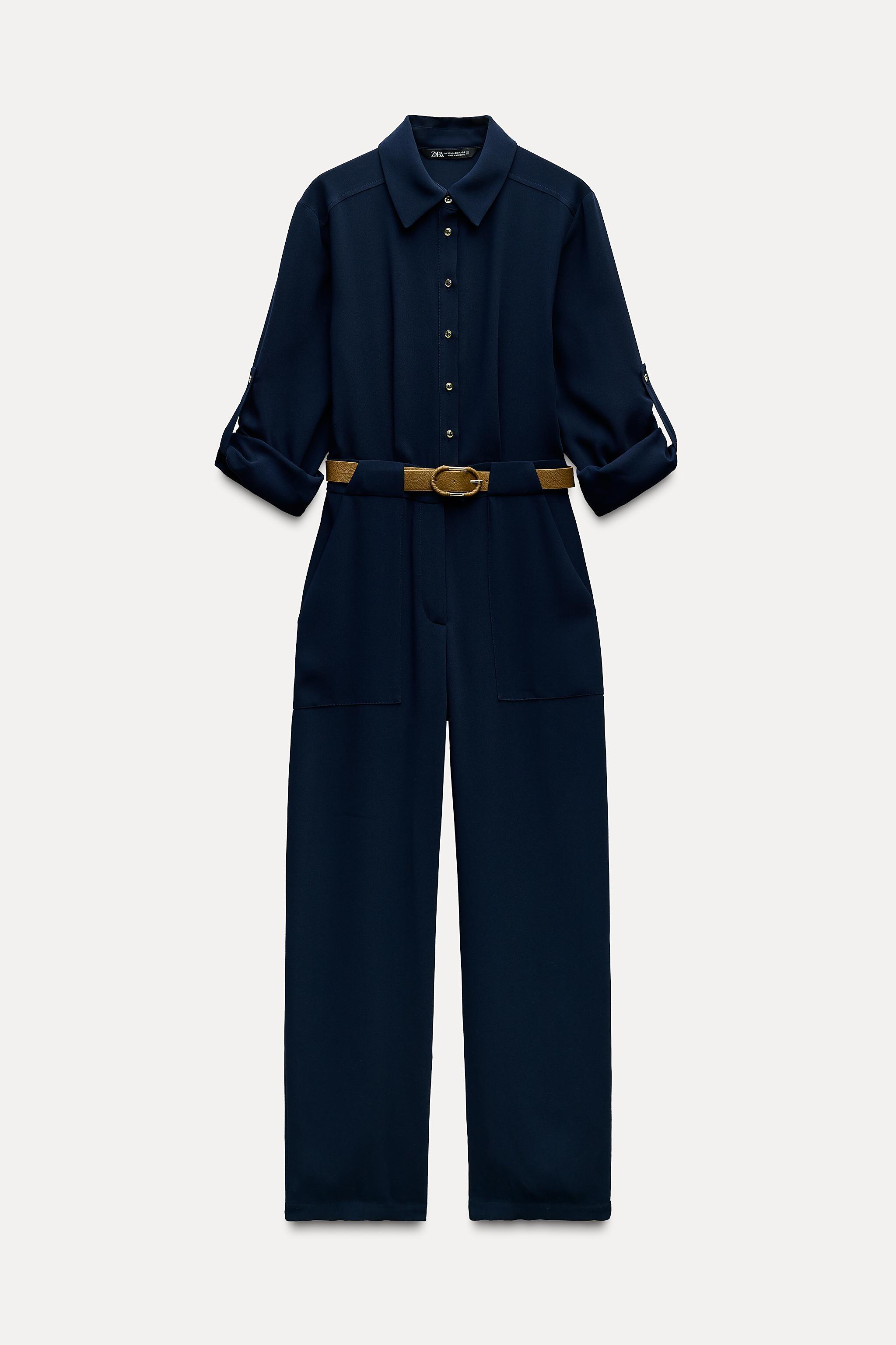 LONG BELTED JUMPSUIT Product Image