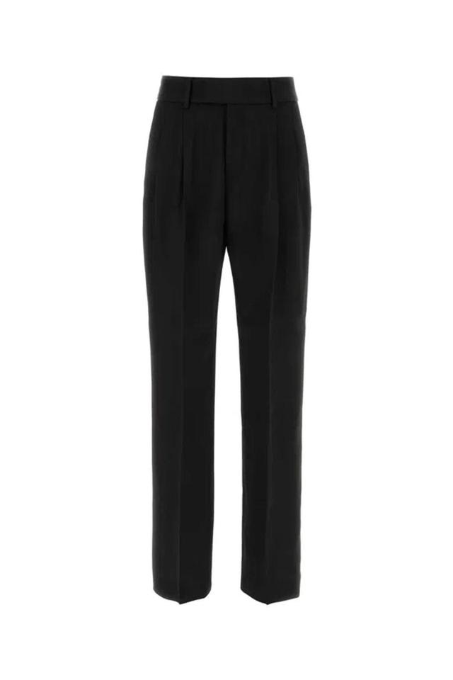 Cropped wool trousers in black Product Image