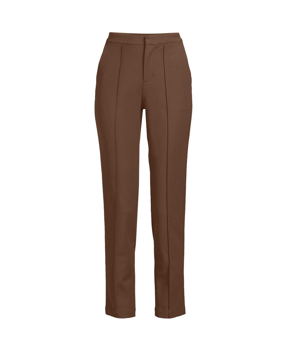 Lands End Womens High Rise Bi Stretch Pintuck Pencil Ankle Pants Product Image