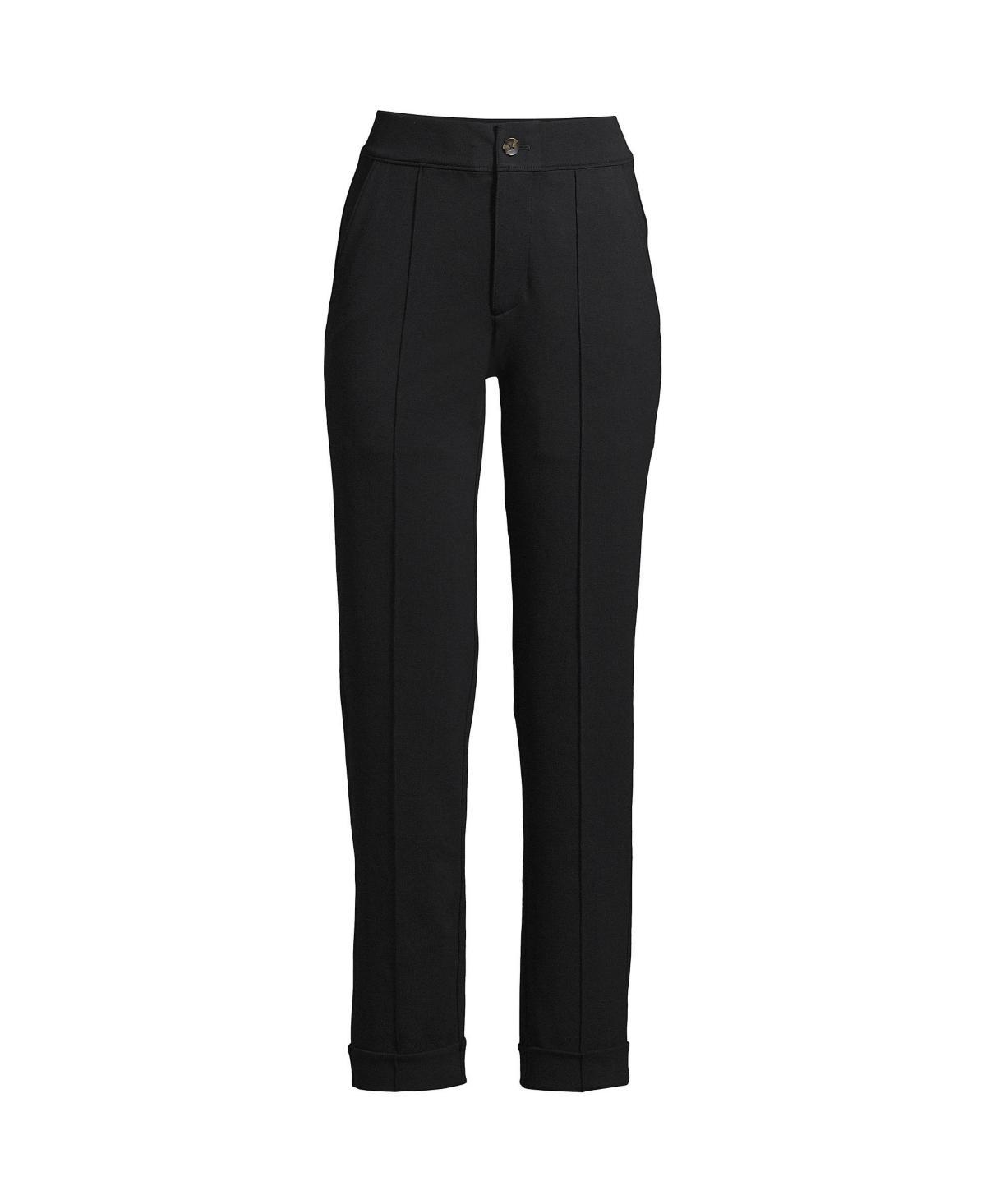 Womens Lands End High-Rise Straight Leg Ankle Pants product image