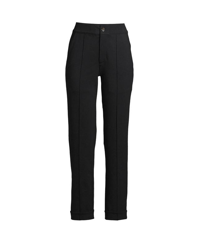 Womens Lands End High-Rise Straight Leg Ankle Pants Product Image