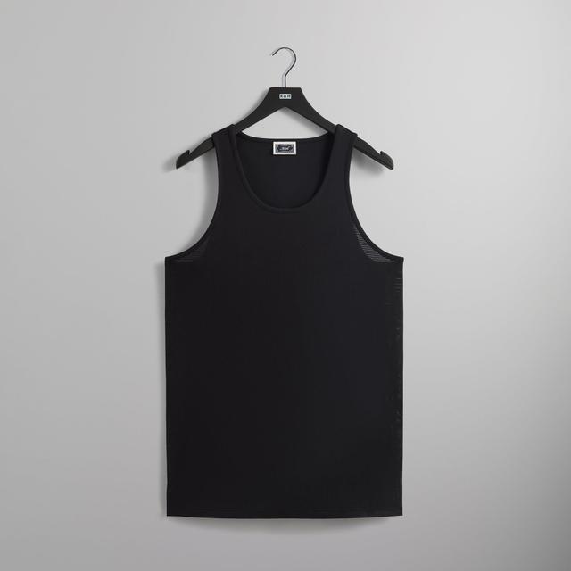 Kith Pointelle Mesh Spencer Tank - Black Male Product Image