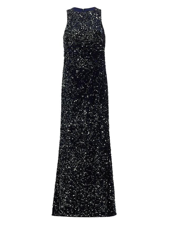 Womens Sequined Racerback Gown Product Image