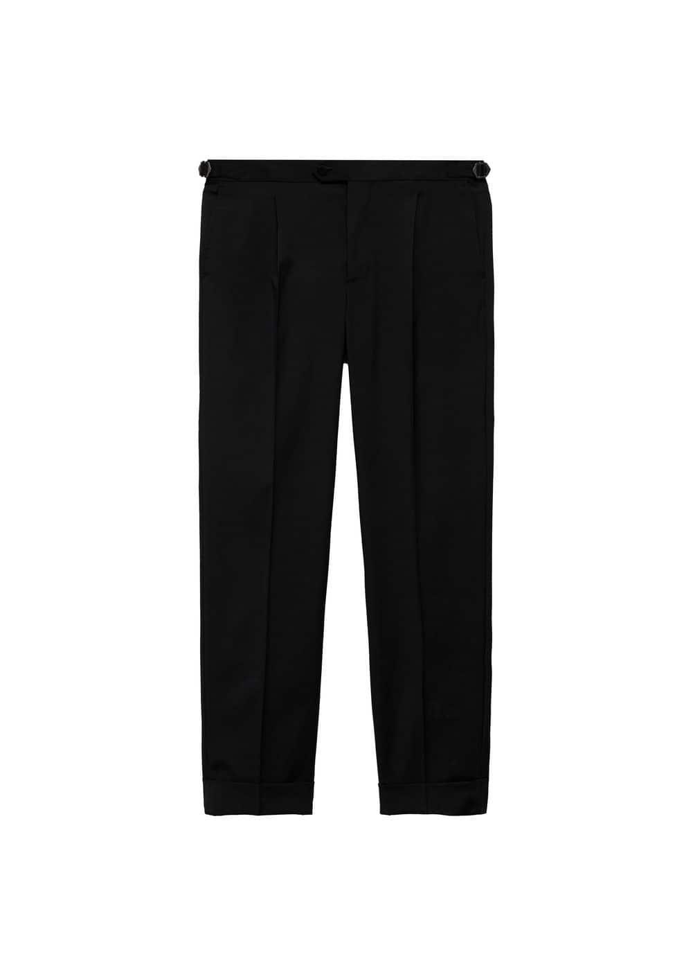 MANGO MAN - Slim-fit stretch suit pants blackMen Product Image