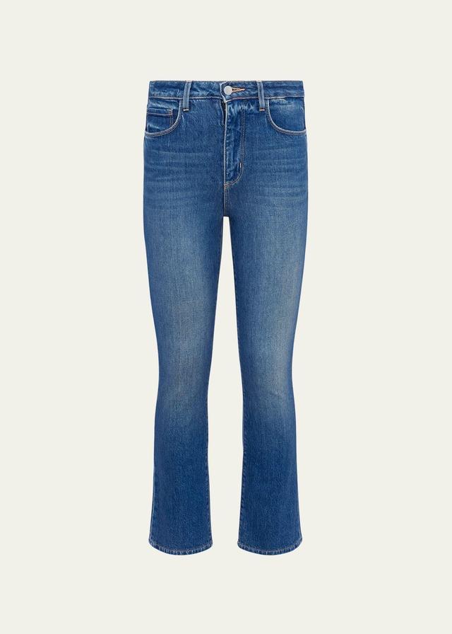 Womens Mira Crop Micro Boot-Cut Jeans Product Image