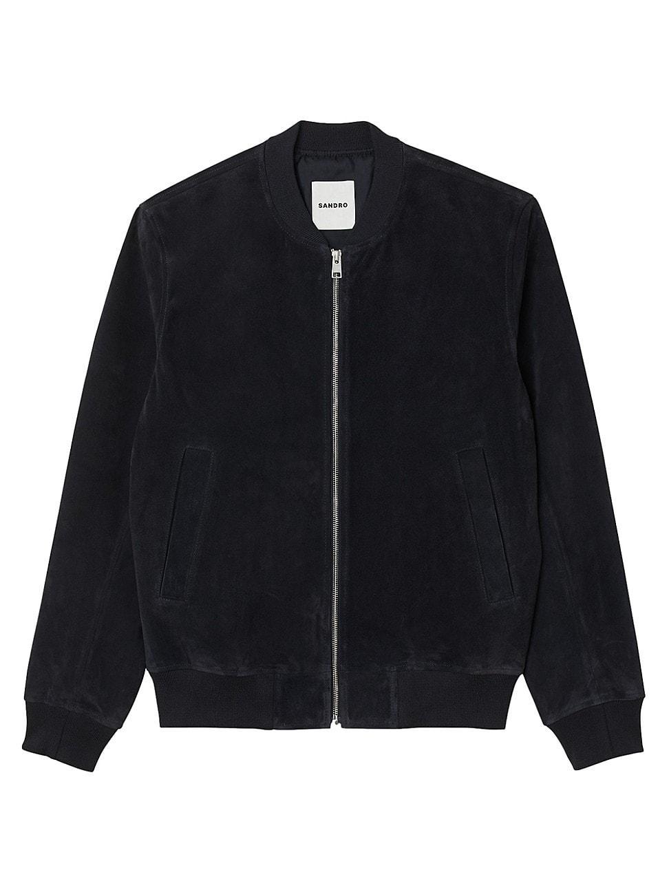 Mens Suede Leather Jacket Product Image