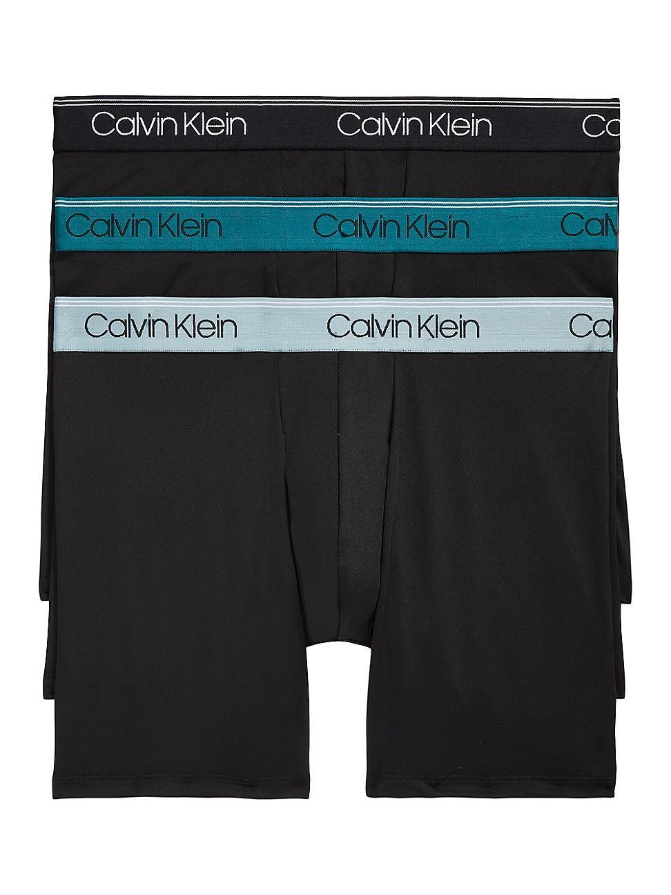 Calvin Klein 3-Pack Low Rise Microfiber Stretch Boxer Briefs Product Image