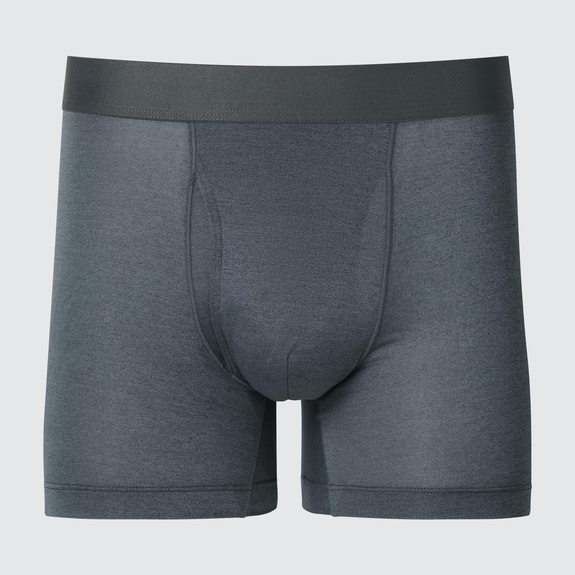 Mens Airism Boxer Briefs with Deodorizing Gray 2XL UNIQLO US Product Image