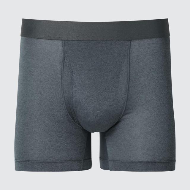 Mens Airism Boxer Briefs with Deodorizing Gray 3XL UNIQLO US Product Image