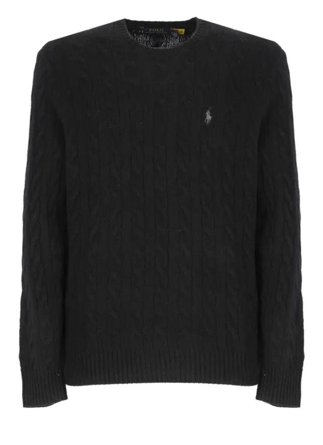 POLO RALPH LAUREN Pony Embroidered Cable In Black Product Image