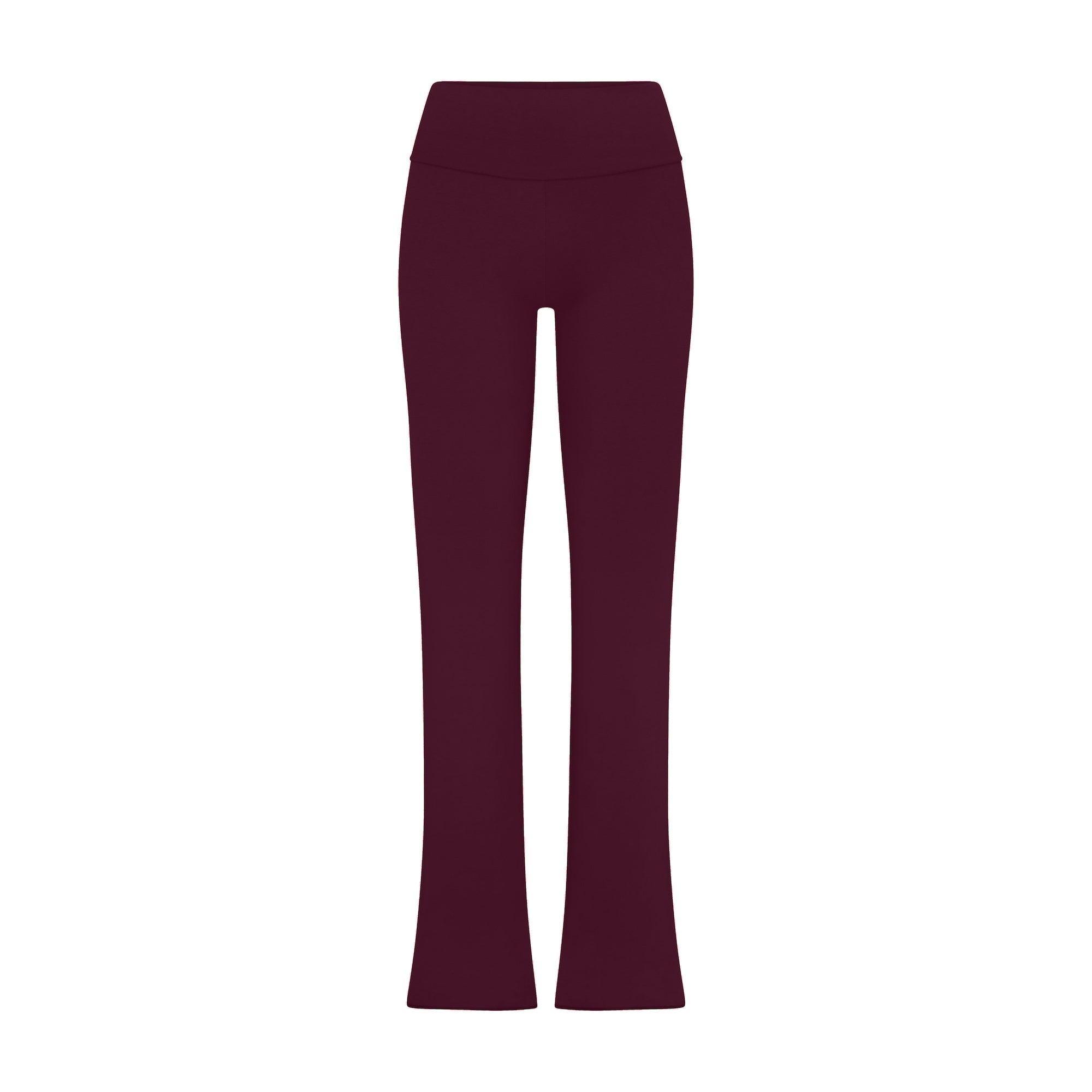 COTTON JERSEY FOLDOVER PANT | DEEP BERRY Product Image