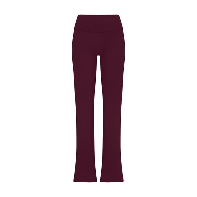 COTTON JERSEY FOLDOVER PANT | DEEP BERRY Product Image