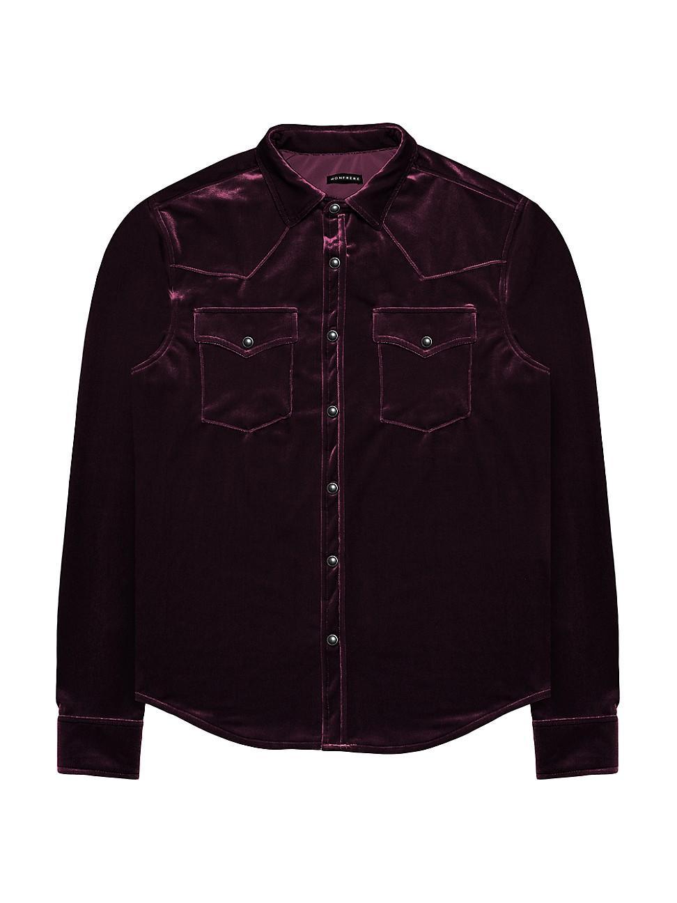 Mens Eastwood Velvet Western Shirt Product Image