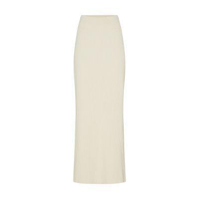 Maxi Skirt In Off-white Product Image