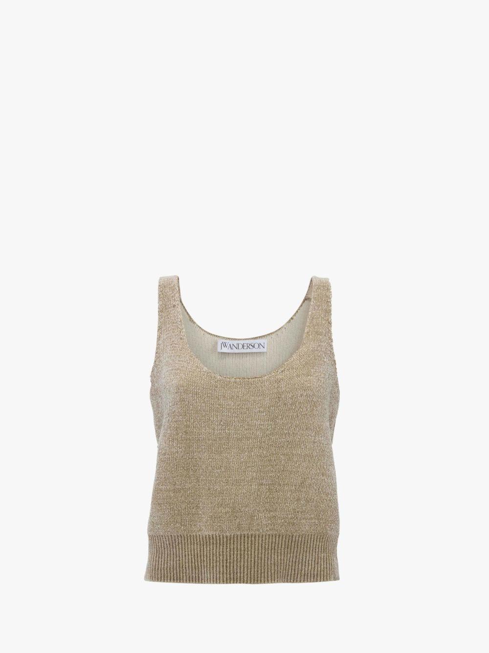 CHENILLE TANK TOP in grey | JW Anderson US  Product Image