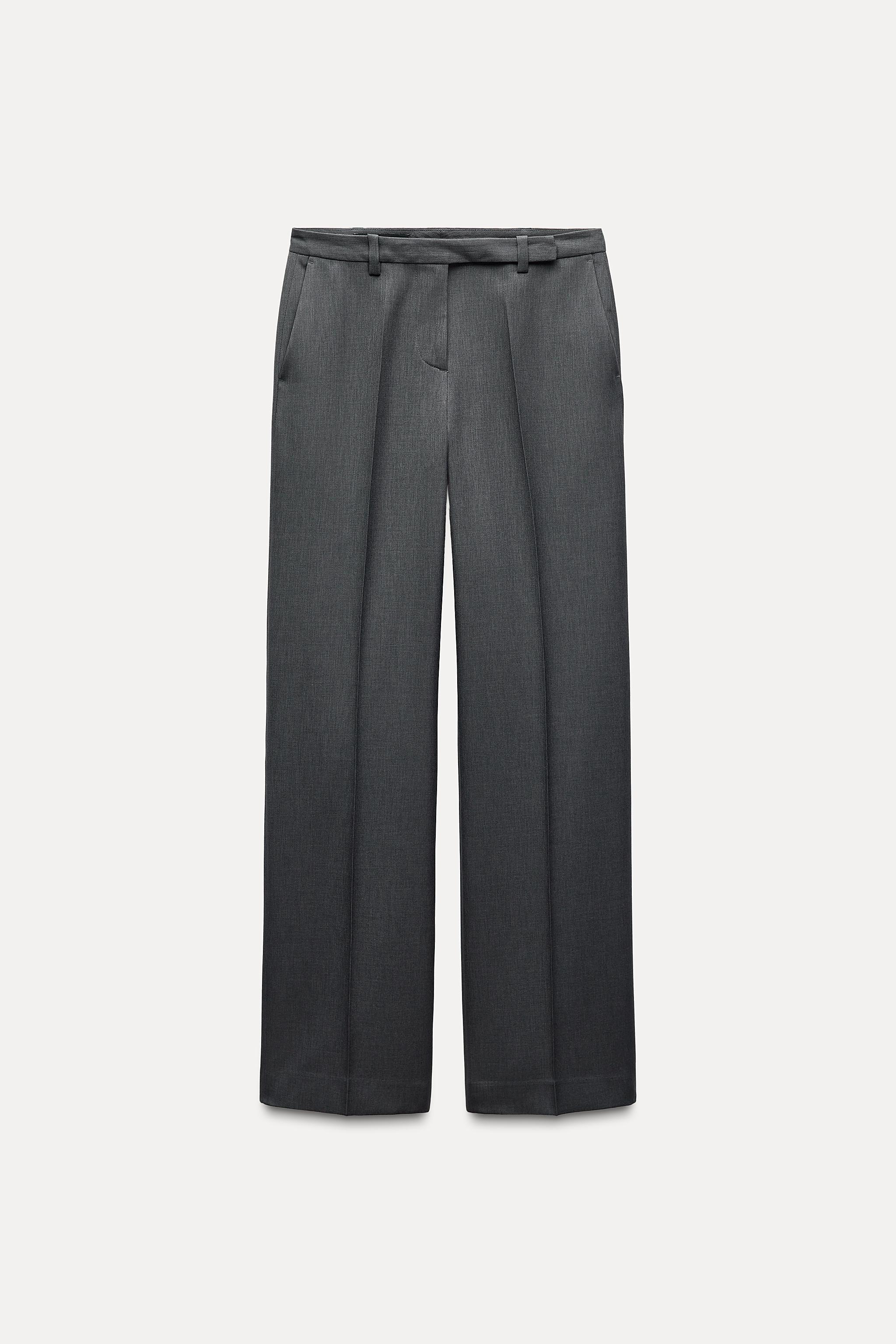 STRAIGHT LEG MID WAIST PANTS Product Image