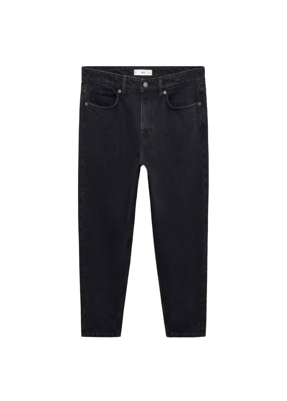 MANGO MAN - Tapered-fit jeans black denimMen Product Image