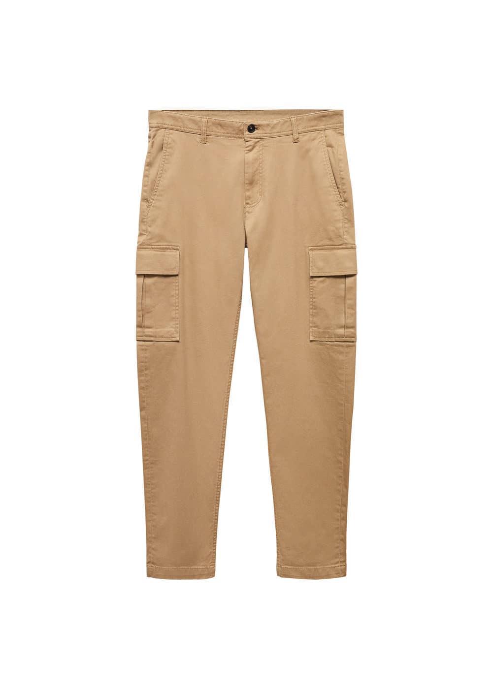 MANGO MAN - Slim-fit cotton cargo pants beigeMen Product Image