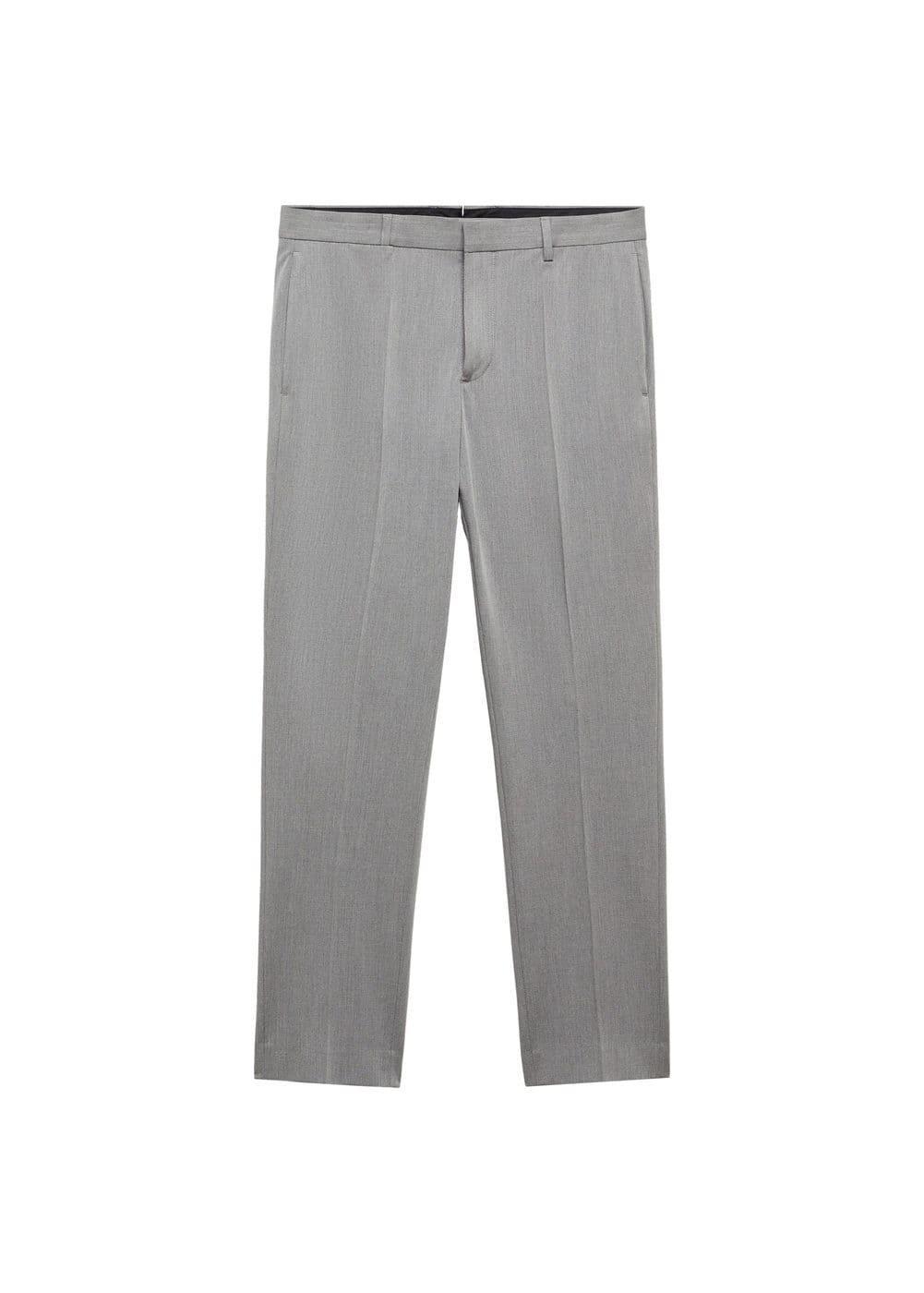 MANGO MAN - Stretch fabric super slim-fit suit pants greyMen Product Image