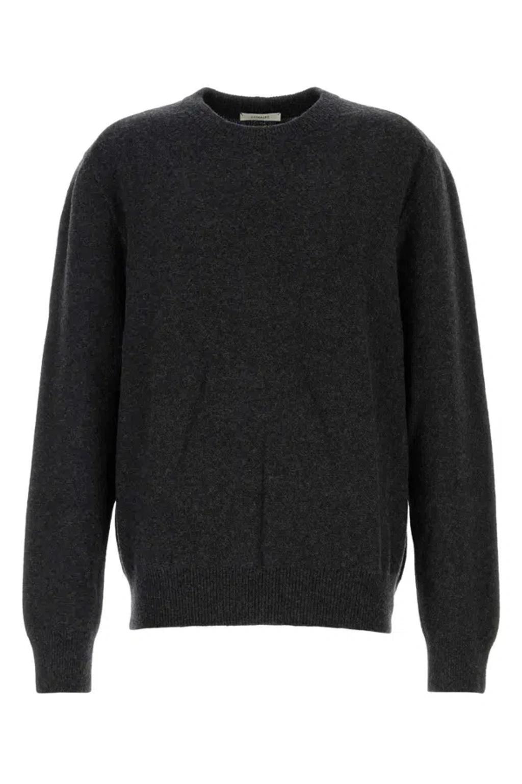 Charcoal Wool Sweater In Grey product image