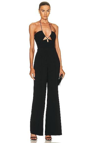 SIMKHAI Gala Plisse Cut Out Jumpsuit Product Image