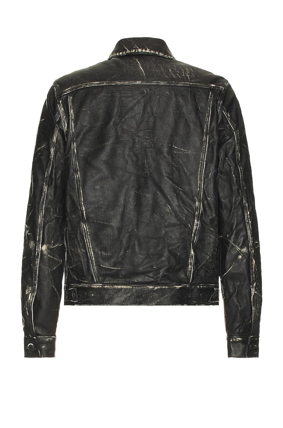 JOHN ELLIOTT Leather Thumper Jacket Type III Drifter Black. (also in ). Product Image