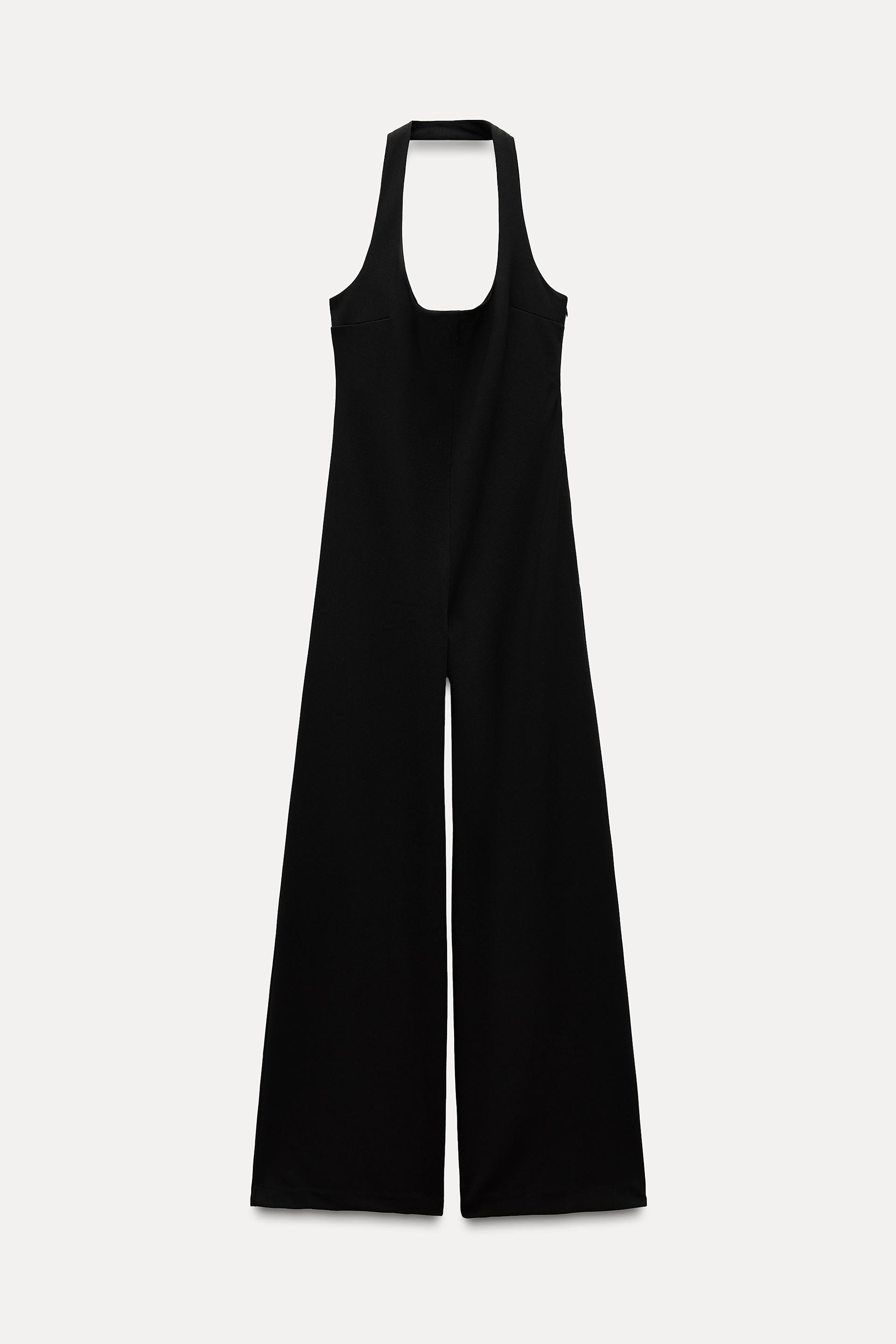 CREPE HALTER JUMPSUIT Product Image