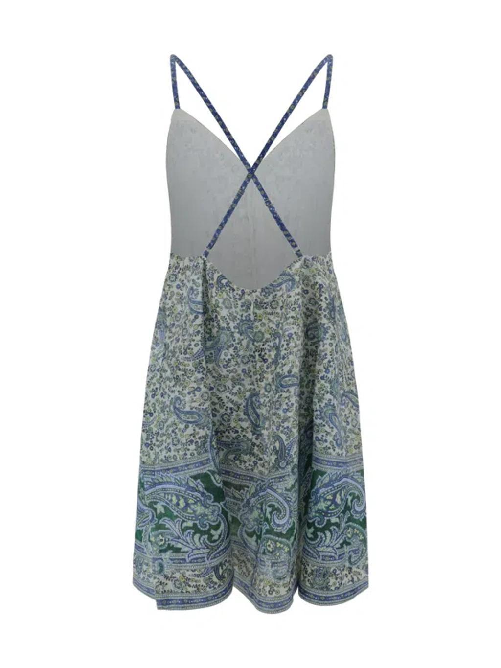 ZIMMERMANN Dresses In Green Paisley Product Image