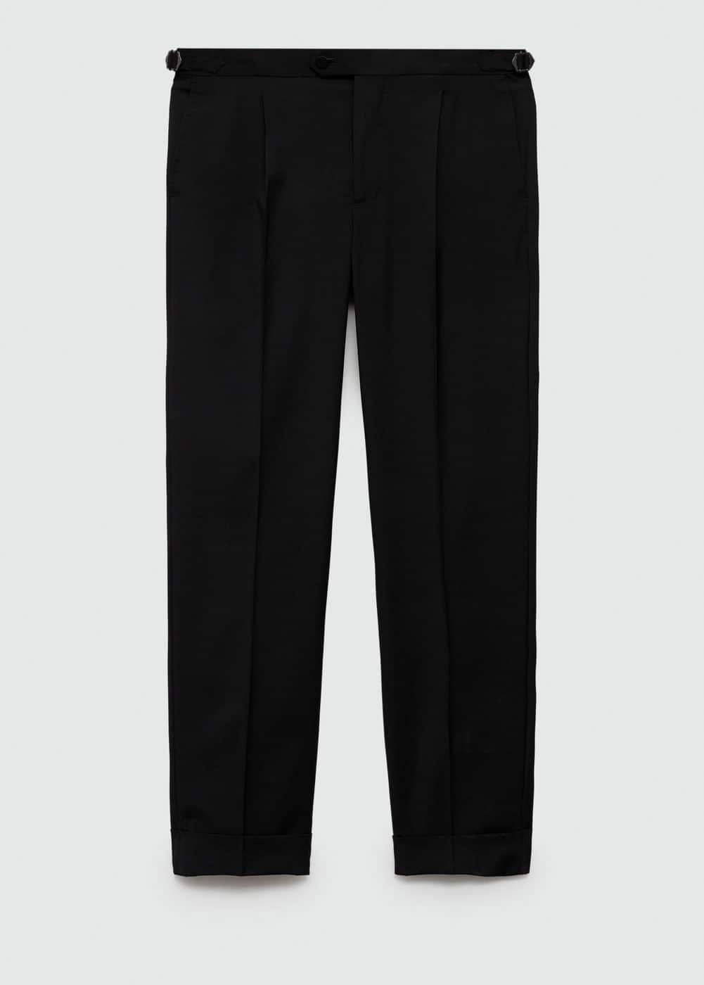 MANGO MAN - Slim-fit stretch suit pants blackMen Product Image