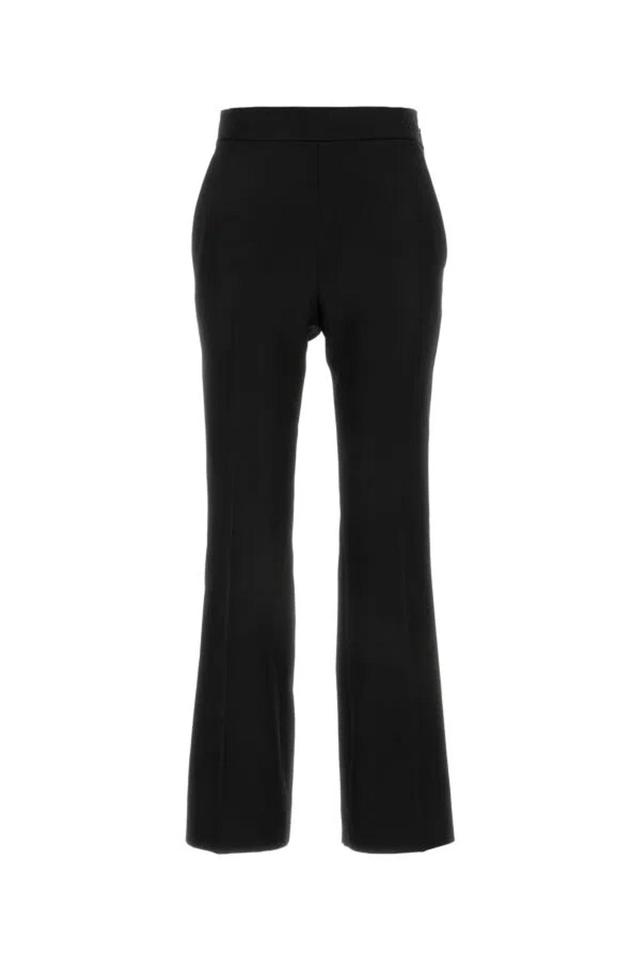 High-rise Wool Pants In Black Product Image