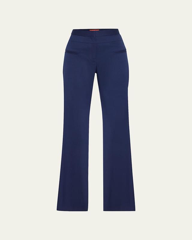 Altuzarra Stretch Wool Serge Straight Leg Pants Product Image