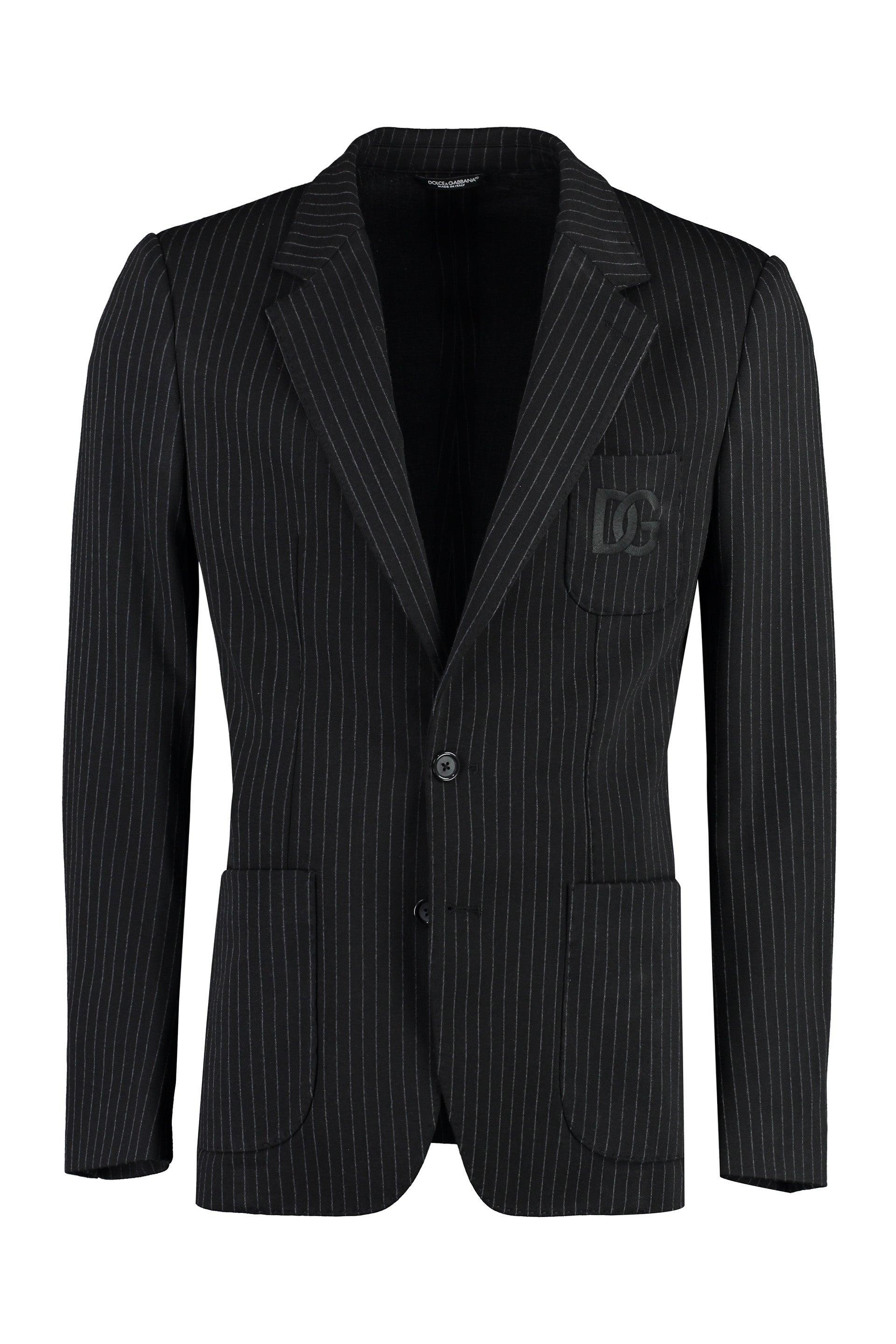 Men's Portofino Single-breasted Two-button Jacket In Black Product Image