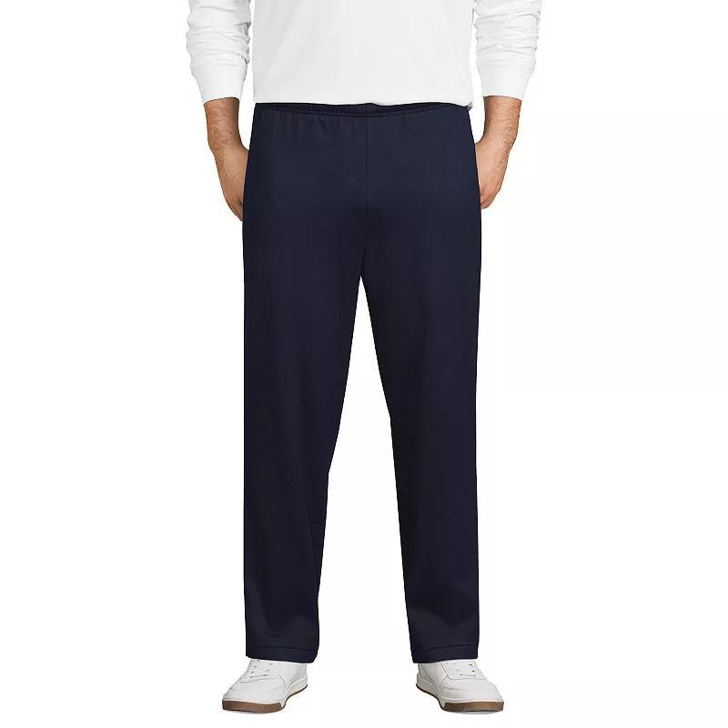 Big & Tall Lands End Jersey Knit Sweatpants, Mens Radiant Blue Product Image