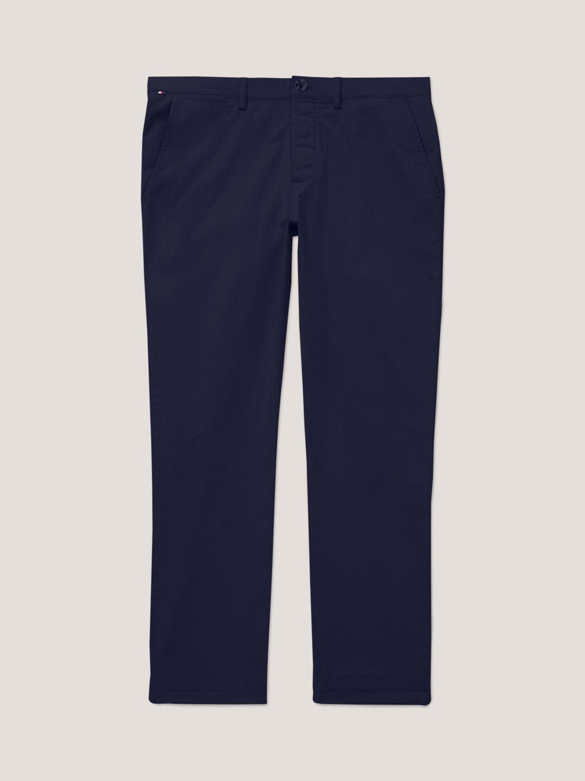 Tommy Hilfiger Men's Straight Fit Stretch Chino - Blue - 32W x 32L Product Image