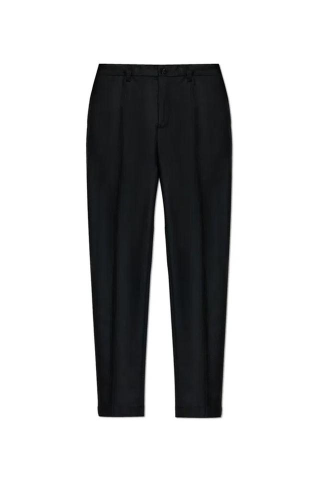 Tailored Flannel Pants In Black Product Image