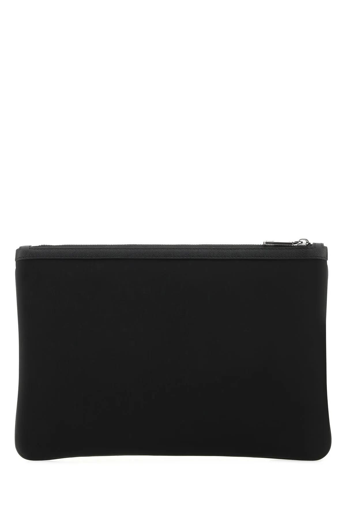 Black Leather And Nylon Pouch Product Image