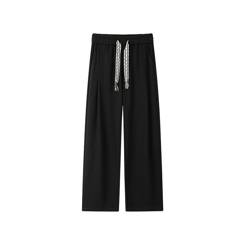 High Waist Plan Wide Leg Sweatpants Product Image